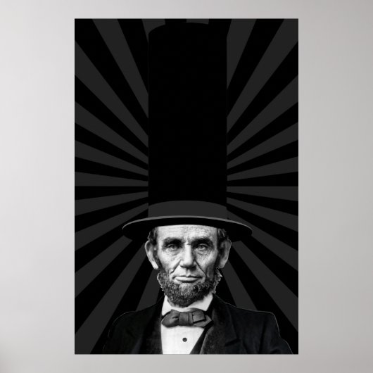 Abraham Lincoln Erklärung zur Präsidentschaftswahl Poster (Vorne)