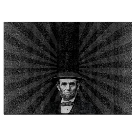 Abraham Lincoln Erklärung zur Präsidentschaftswahl Schneidebrett (Vorderseite)