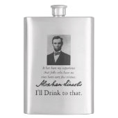 Abraham Lincoln-Flasche Laster Flachmann (Vorderseite)
