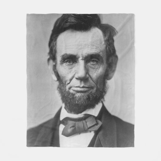 Abraham Lincoln Fleecedecke (Vorderseite)