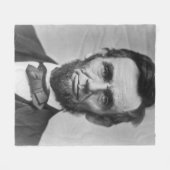 Abraham Lincoln Fleecedecke (Vorderseite (Horizontal))