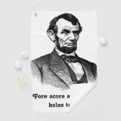 Abraham Lincoln Fore Score Golfhandtuch (Insitu)