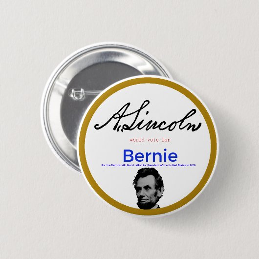 Abraham Lincoln für Button (Vorne & Hinten)