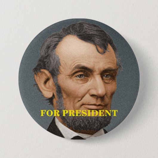 Abraham Lincoln für Präsident Button (Vorderseite)