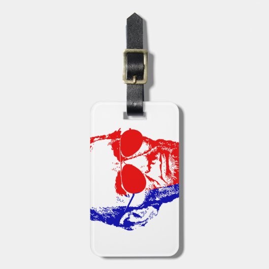 Abraham Lincoln Gepäckanhänger (Vorderseite vertikal)