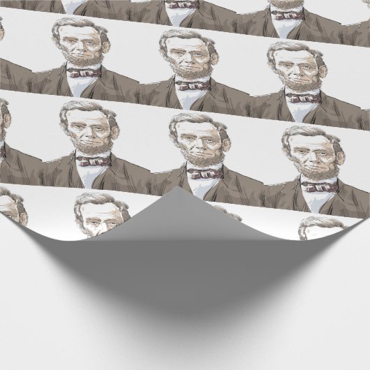 Abraham Lincoln Geschenkpapier (Ecke)