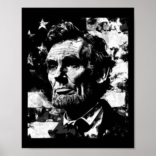 Abraham Lincoln Geschichtslehrer Präsident 4. Juli Poster (Vorne)