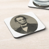 Abraham Lincoln Getränkeuntersetzer (Linke Seite)