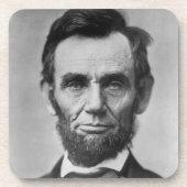 Abraham Lincoln Getränkeuntersetzer (Vorderseite)