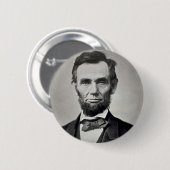 Abraham Lincoln Gettysburg Portrait Button (Vorne & Hinten)