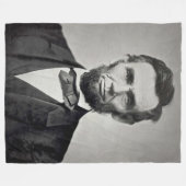 Abraham Lincoln Gettysburg Portrait Fleecedecke (Vorderseite (Horizontal))