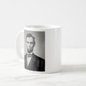 Abraham Lincoln Gettysburg Portrait Kaffeetasse (Vorderseite Links)