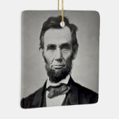 Abraham Lincoln Gettysburg Portrait Keramikornament (Rechts)