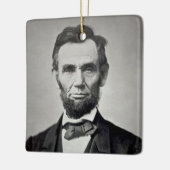 Abraham Lincoln Gettysburg Portrait Keramikornament (Links)