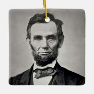 Abraham Lincoln Gettysburg Portrait Keramikornament