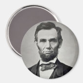 Abraham Lincoln Gettysburg Portrait Magnet (Vorderseite/Rückseite)