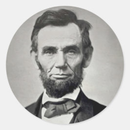 Abraham Lincoln Gettysburg Portrait Runder Aufkleber