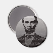 Abraham Lincoln Gettysburg Rede Magnet (Vorderseite/Rückseite)