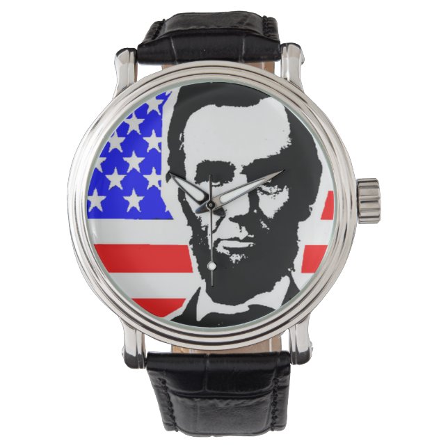 ABRAHAM LINCOLN-GEWERKSCHAFT ARMBANDUHR (Vorderseite)