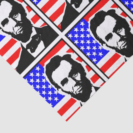 ABRAHAM LINCOLN-GEWERKSCHAFT SEIDENPAPIER (Detail)