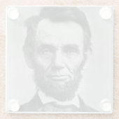 Abraham Lincoln Glasuntersetzer (Rückseite)