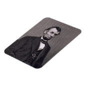 Abraham Lincoln, graviert von einem Foto von Wil Magnet (Linke Seite)