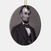 Abraham Lincoln, graviert von einer Fotografie Keramikornament (Rechts)