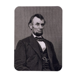 Abraham Lincoln, graviert von einer Fotografie Magnet