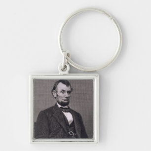 Abraham Lincoln, graviert von einer Fotografie Schlüsselanhänger