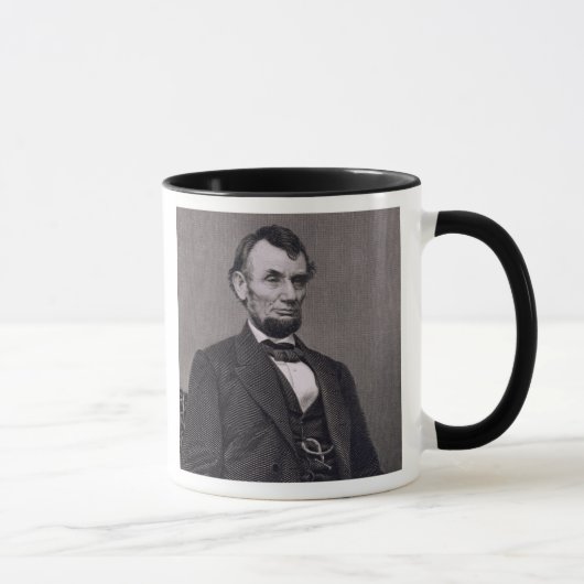 Abraham Lincoln, graviert von einer Fotografie Tasse (Rechts)