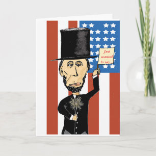 Abraham Lincoln Greeting Card Karte