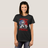 Abraham Lincoln Happy Birthday America T-Shirt (Vorne ganz)