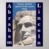 Abraham Lincoln House Divided Poster (Vorne)