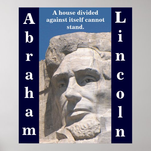 Abraham Lincoln House Divided Poster (Vorne)