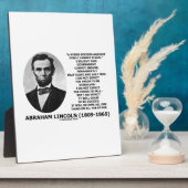 Abraham Lincoln House Dividenden kann kein Zitat h Fotoplatte (Seite)