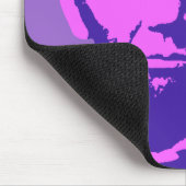 Abraham Lincoln im Pop Art Pink & Lila Mousepad (Ecke)