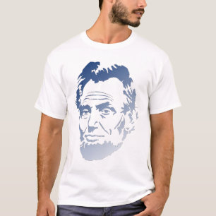 Abraham Lincoln In blau und weiß - Shirt