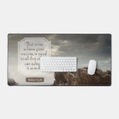 Abraham Lincoln Inspiration Zitat "Erfolg" Schreibtischunterlage (Tastatur & Maus)