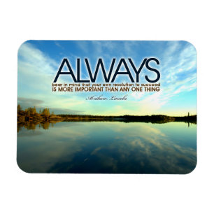 Abraham Lincoln Inspiration Zitat "Immer" Magnet