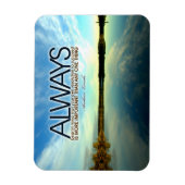 Abraham Lincoln Inspiration Zitat "Immer" Magnet (Vertikal)