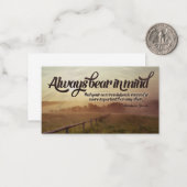 Abraham Lincoln Inspiration Zitat "Immer" Mitteilungskarte (Vorderseite/Rückseite Beispiel)