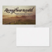 Abraham Lincoln Inspiration Zitat "Immer" Mitteilungskarte (Vorne/Hinten)