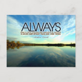 Abraham Lincoln Inspiration Zitat "Immer" Postkarte (Vorderseite)