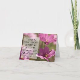 Abraham Lincoln inspirierendes Zitat "Die Zukunft" Dankeskarte