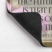 Abraham Lincoln inspirierendes Zitat "Die Zukunft" Mousepad (Ecke)