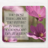 Abraham Lincoln inspirierendes Zitat "Die Zukunft" Mousepad (Vorne)