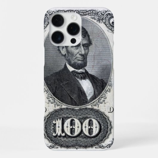 Abraham Lincoln iPhone Hülle (Rückseite)
