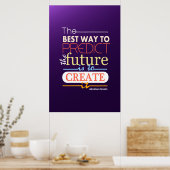 Abraham Lincoln ist der beste Weg, um die Zukunft Poster (Küche)