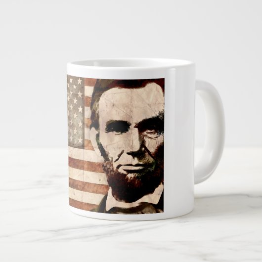 Abraham Lincoln Jumbo-Tasse (Vorderseite Rechts)