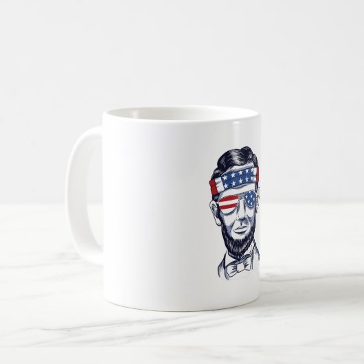 ABRAHAM LINCOLN KAFFEETASSE (Vorderseite Links)